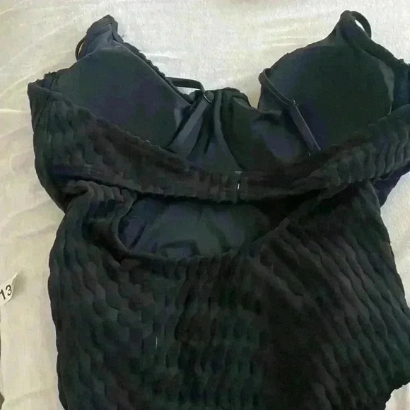 NWT Good American Black Jackard Swimsuit Sz 5 & 7 - Picture 11 of 12